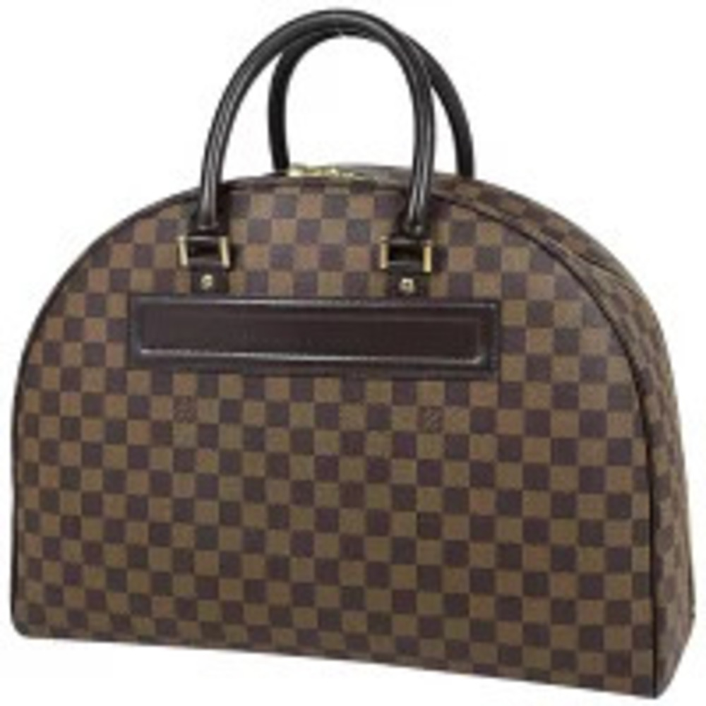 Louis Vuitton Nolita Boston Bag Bowling Handbag Damier Brown